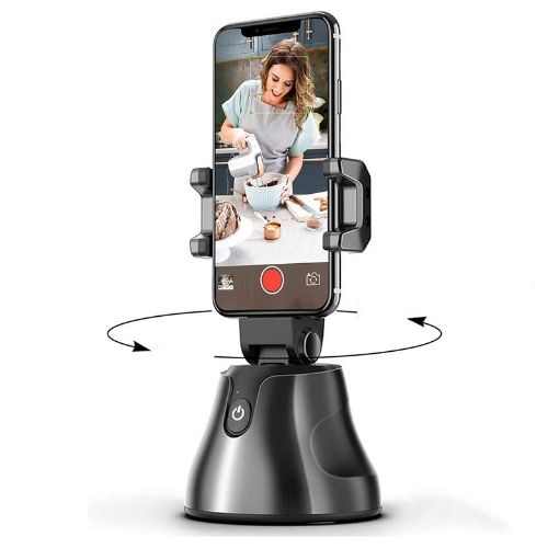 face tracking phone holder, auto face tracking phone holder, auto tracking phone holder, phone holder that follows you, phone stand that follows you, moving phone stand, auto tracking phone mount, tracking holder, 360 face tracking phone holder, tracking phone holder